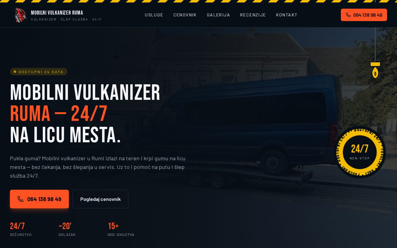Vulkanizer 24 — početna stranica